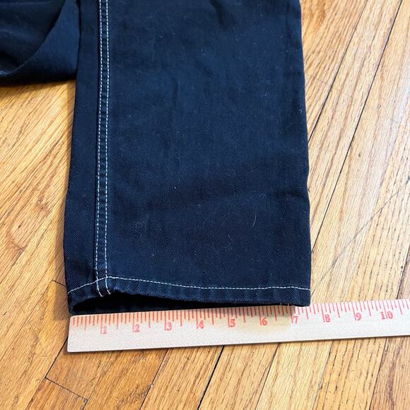 Empyre Tori Jeans Womens 8 Black Baggy Carpenter Skater Punk Wide - Picture 10 of 10